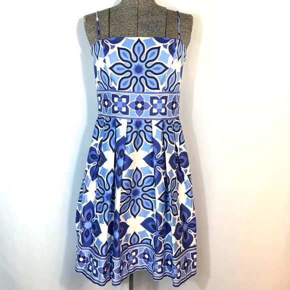London Times Dresses & Skirts - London Times Blue Spaghetti Strap Pocket Dress
